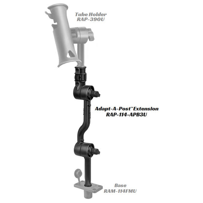 RAM Mount Adjustable Adapt-a-Post 16&quot; Extension Arm [RAP-114-APB3U]