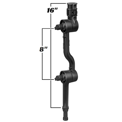 RAM Mount Adjustable Adapt-a-Post 16&quot; Extension Arm [RAP-114-APB3U]