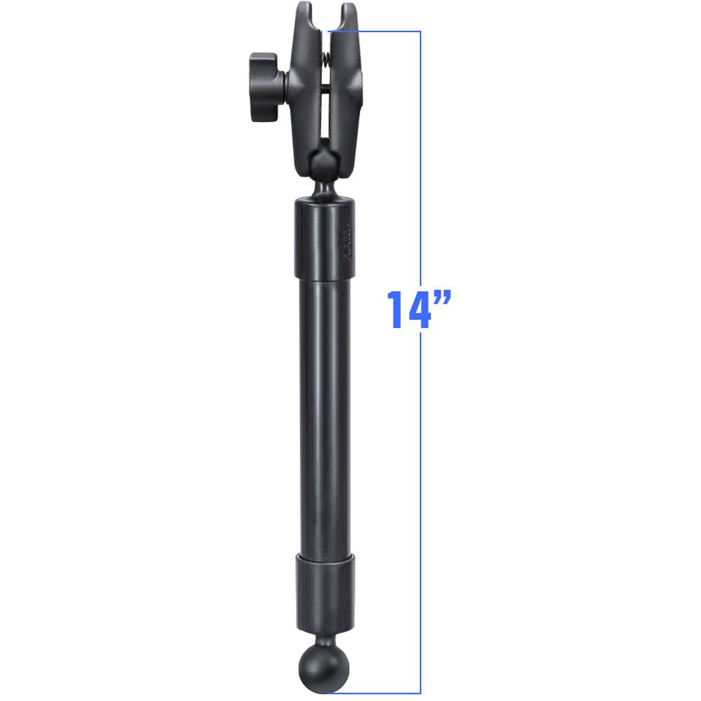 RAM Mount 14&quot; Long Extension Pole w/2 1&quot; Ball Ends and Double Socket Arm [RAP-BB-230-14-201U]