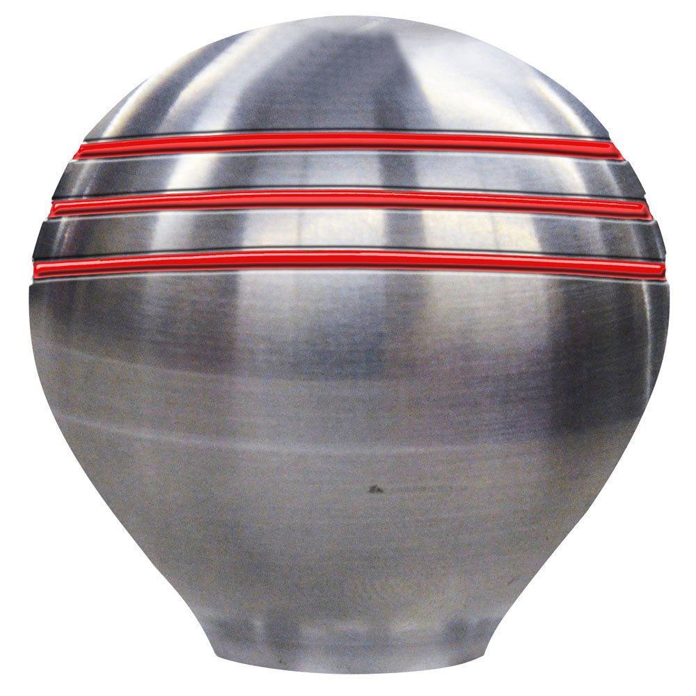 Schmitt Marine Throttle Knob - 1-1/2&quot; - Red Grooves [50020]