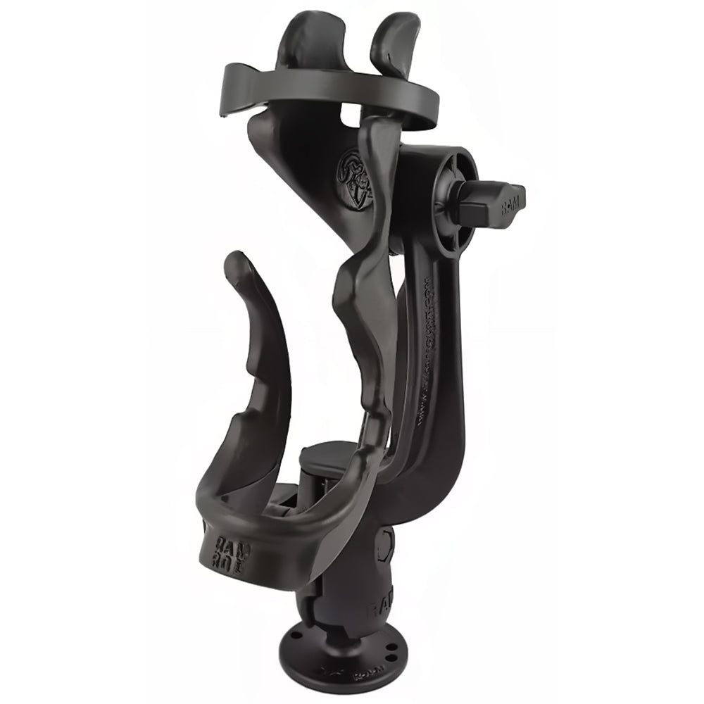 RAM Mount RAM-ROD 2000 Fishing Rod Holder w/RAM-ROD Revolution Ratchet/Socket System & Round Flat Surface Base [RAM-114-RBU] - 0