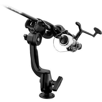 RAM Mount RAM-ROD 2000 Fishing Rod Holder w/RAM-ROD Revolution Ratchet/Socket System &amp; Round Flat Surface Base [RAM-114-RBU]