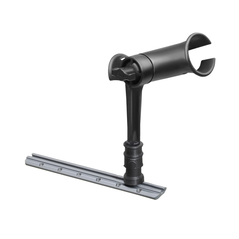 RAM Mount Ram Tube Jr. Rod Holder w/ 6" Post & Adapt-A-Post Track Mounting Base [RAP-390-AAPU]