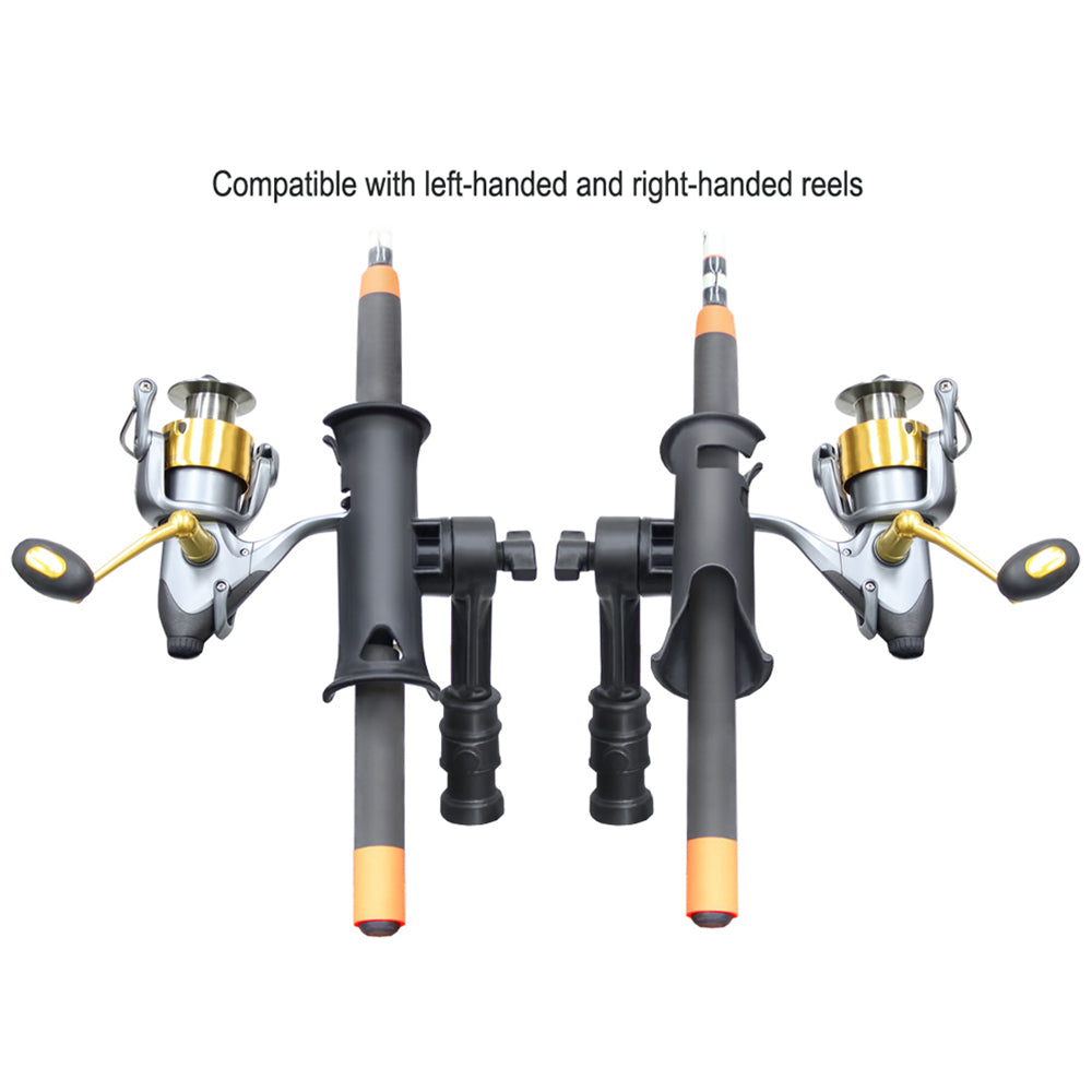 RAM Mount RAM Tube Jr. Rod Holder w/ 4&quot; Post &amp; Adapt-A-Post Track Mounting Base [RAP-390-SAAPU]