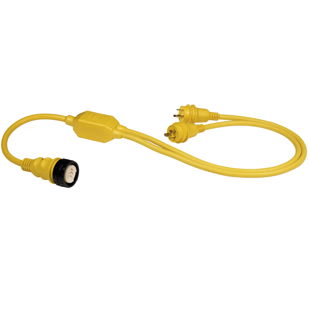 Marinco RY504-2-30 50A Female to 2-30A Male Reverse &quot;Y&quot; Cable [RY504-2-30]