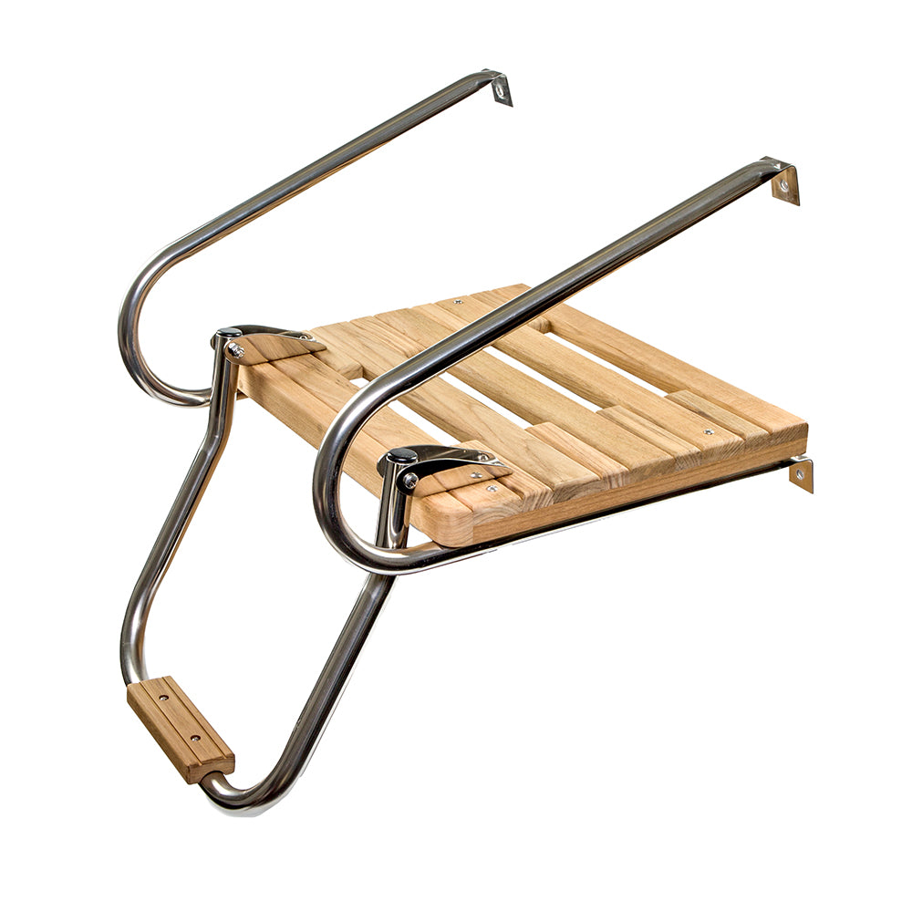 Whitecap Teak Swim Platform w/Ladder f/Inboard/Outboard Motors [60903] - 0