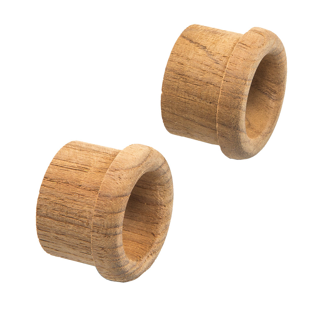 Whitecap Teak Finger Pull - 5/8&quot; Barrel Length - 2 Pack [60145-A]