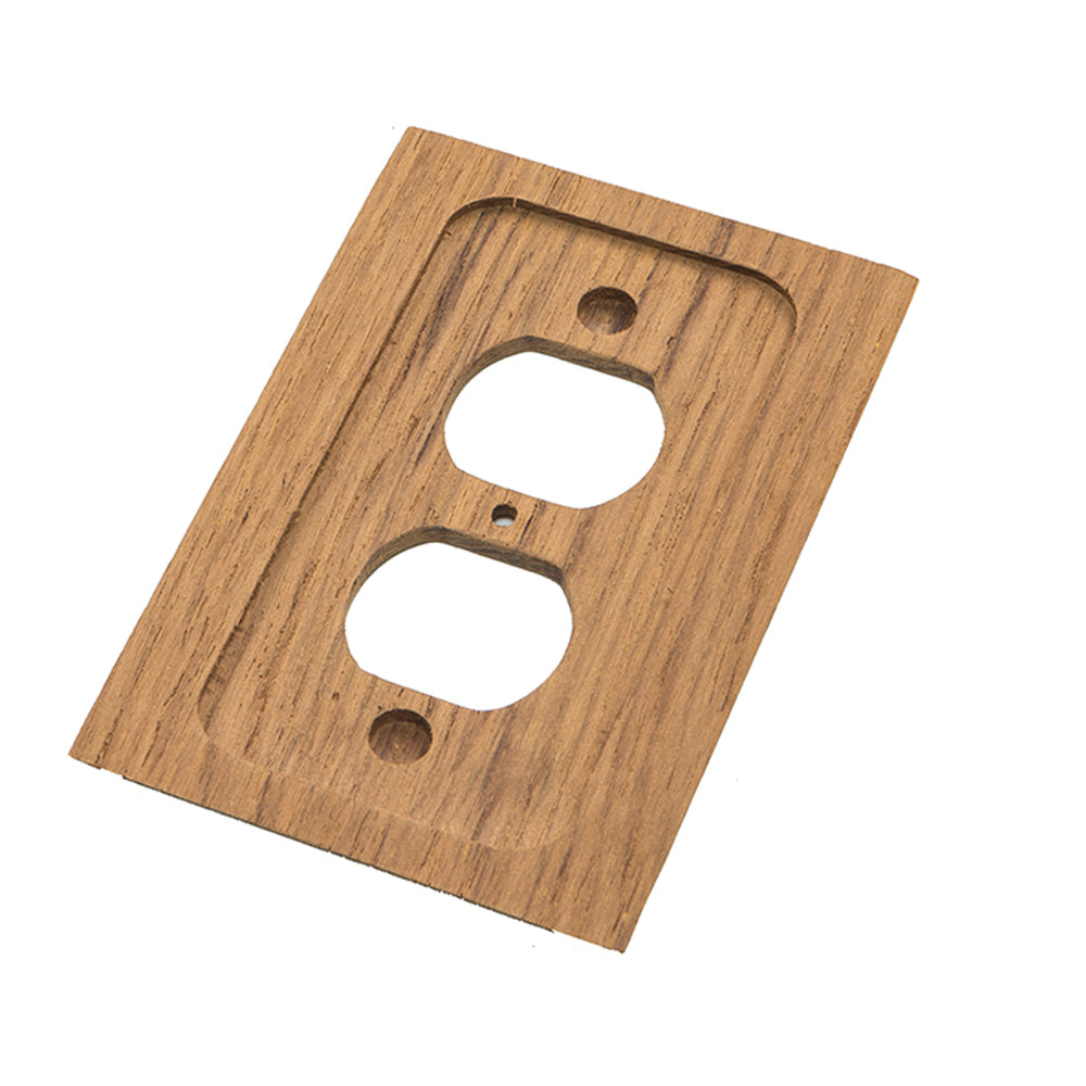 Whitecap Teak Outlet Cover/Receptacle Plate [60170] - 0