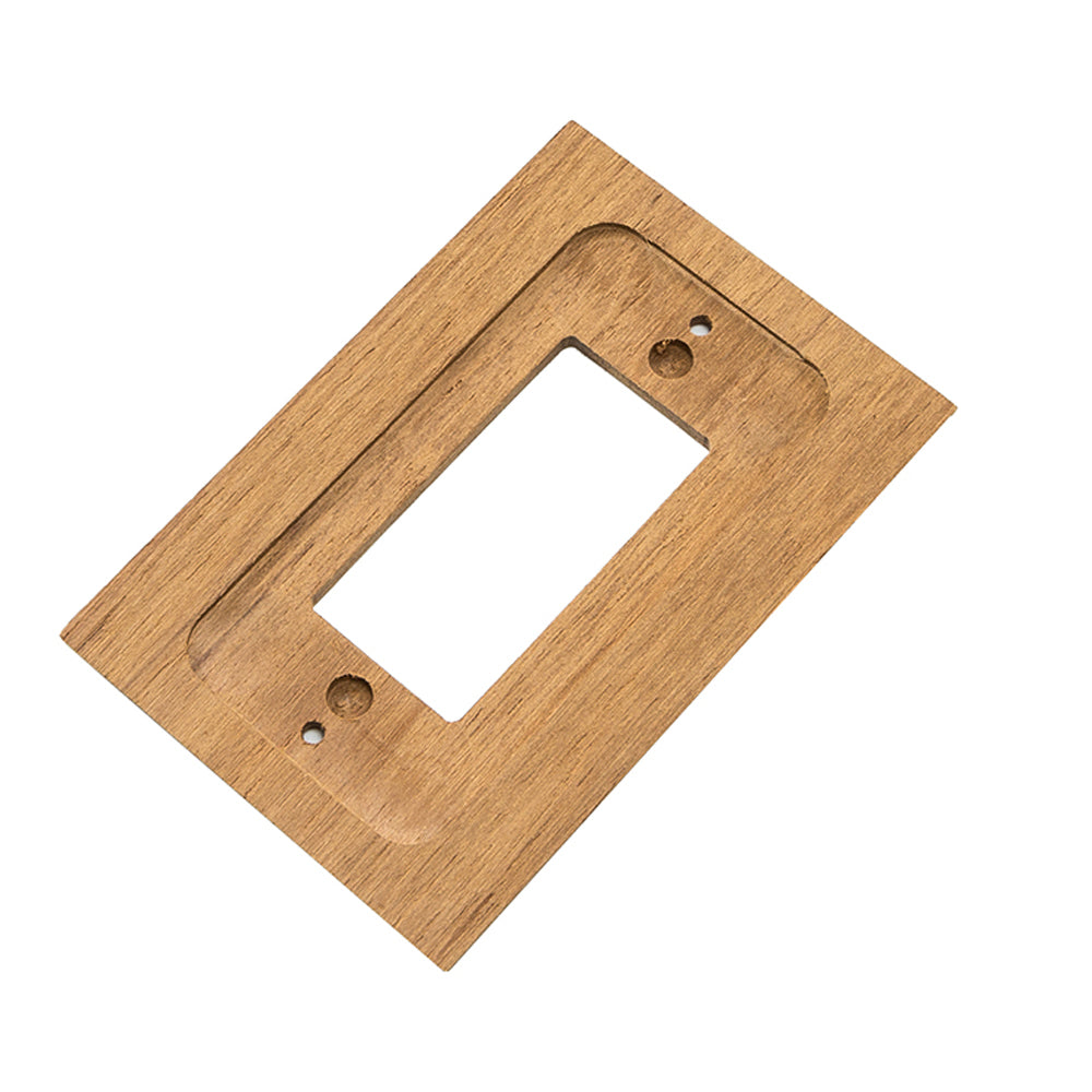 Whitecap Teak Ground Fault Outlet Cover/Receptacle Plate [60171] - 0