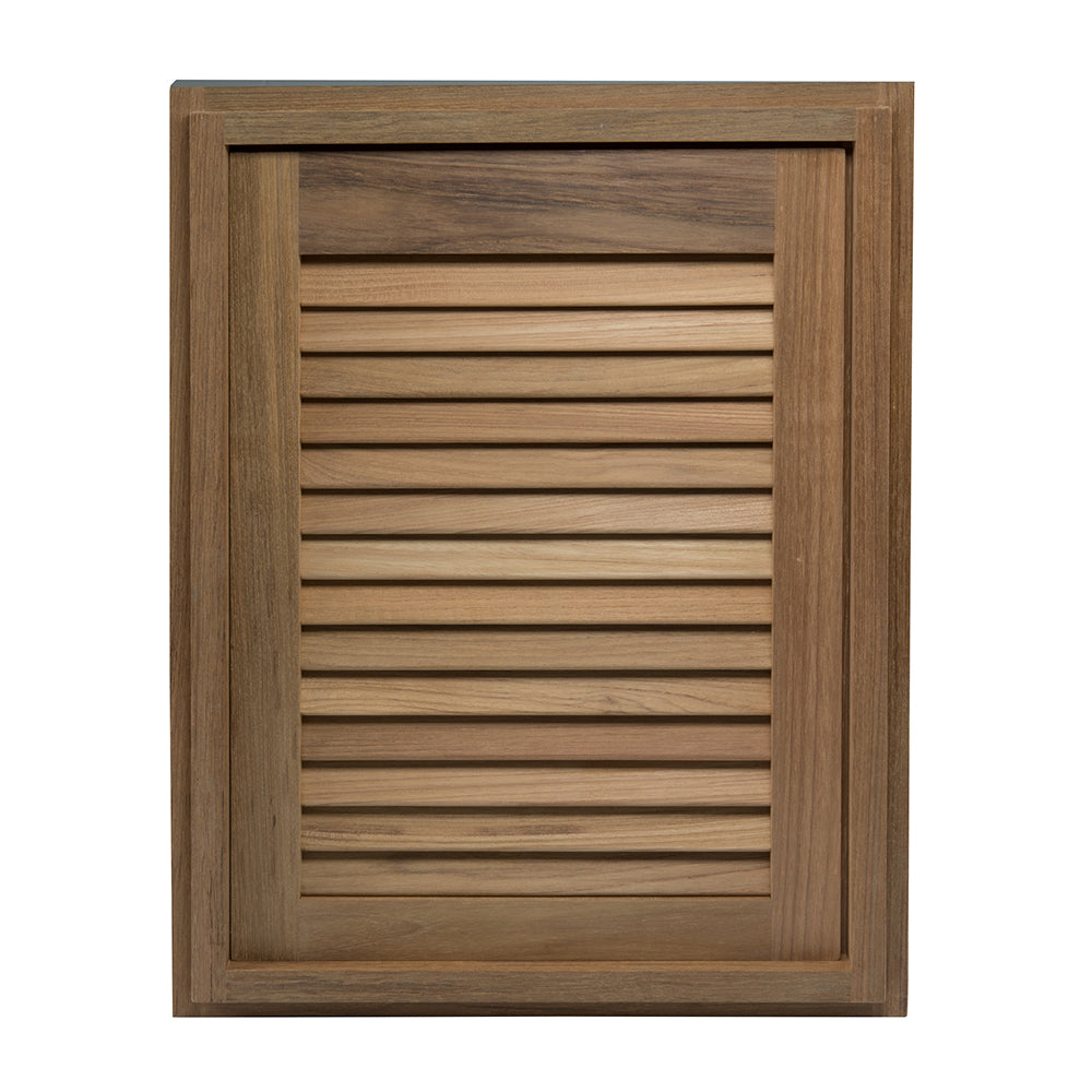 Whitecap Teak Louvered Door &amp; Frame - Right Hand - 15&quot; x 20&quot; [60724]