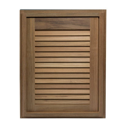 Whitecap Teak Louvered Door &amp; Frame - Right Hand - 15&quot; x 20&quot; [60724]