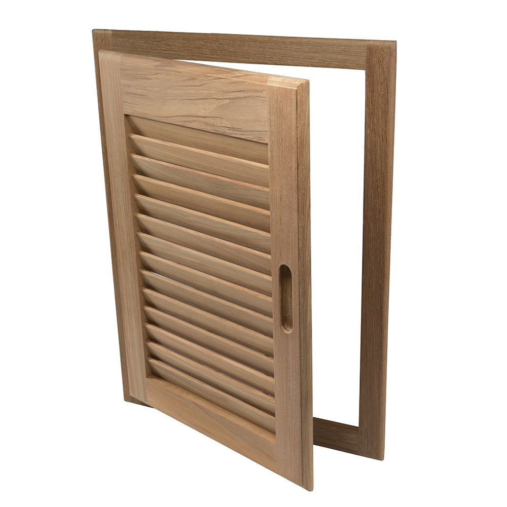 Whitecap Teak Louvered Door &amp; Frame - Right Hand - 15&quot; x 20&quot; [60724]