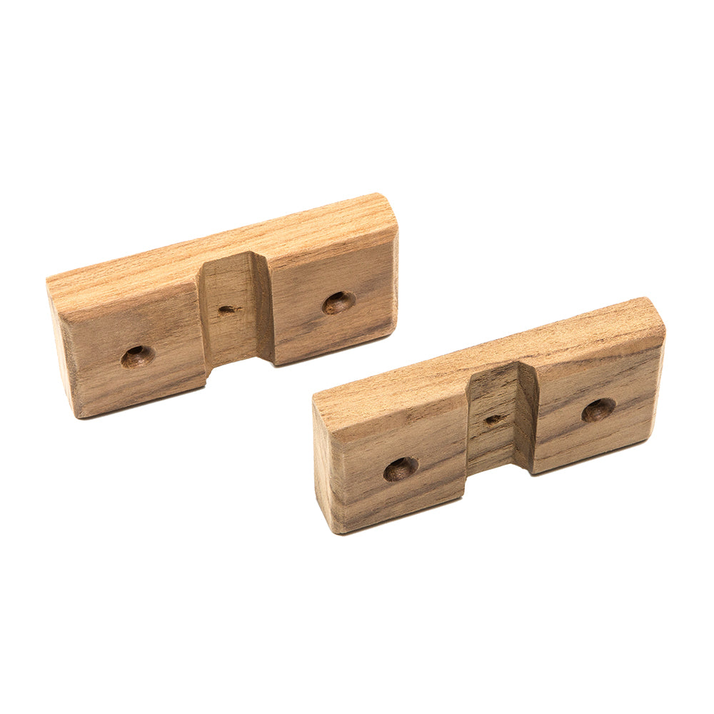 Whitecap Teak Rod Storage Rack Mounting Brackets - Pair [60609]