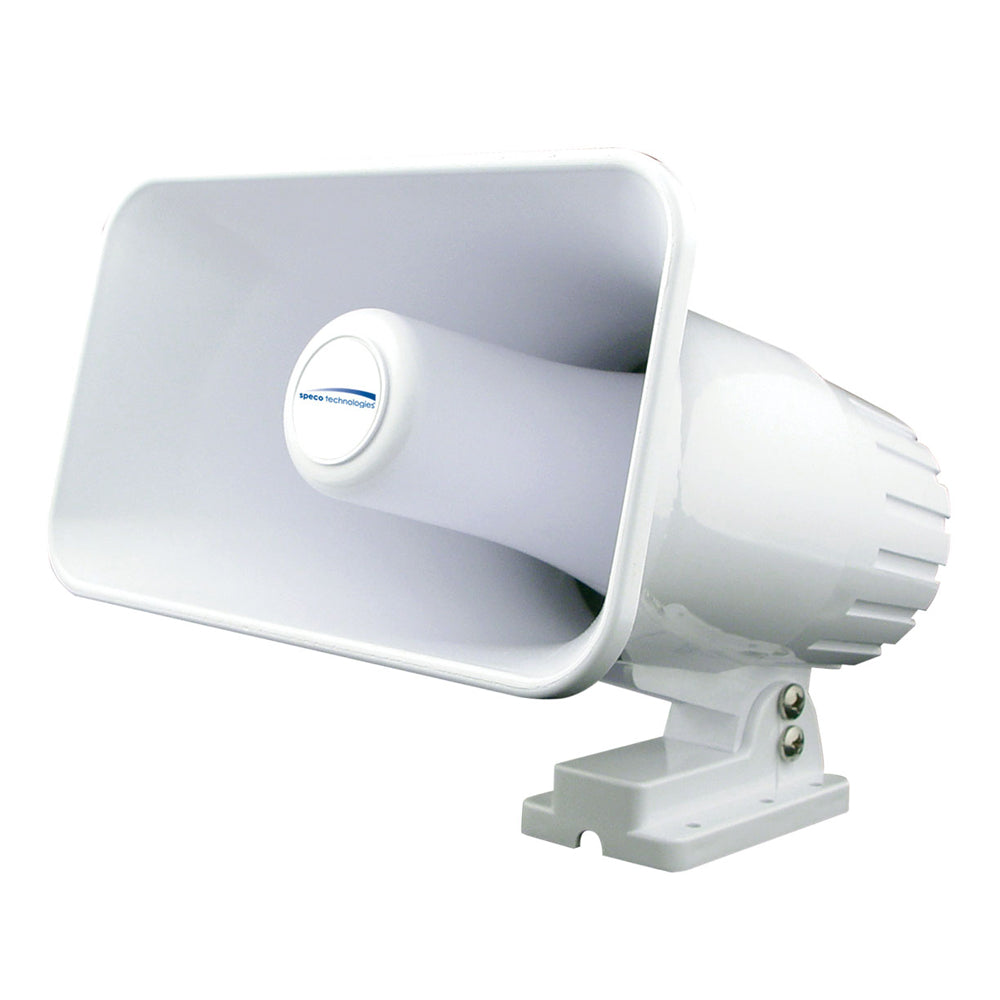 Speco 4&quot; x 6&quot; Weatherproof PA Speaker Horn - White [SPC12RP]