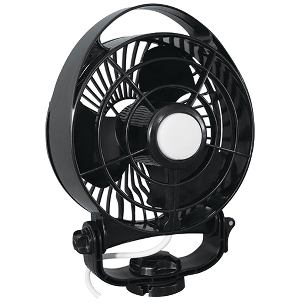 SEEKR by Caframo Maestro 12V 3-Speed 6&quot; Marine Fan w/LED Light - Black [7482CABBX]