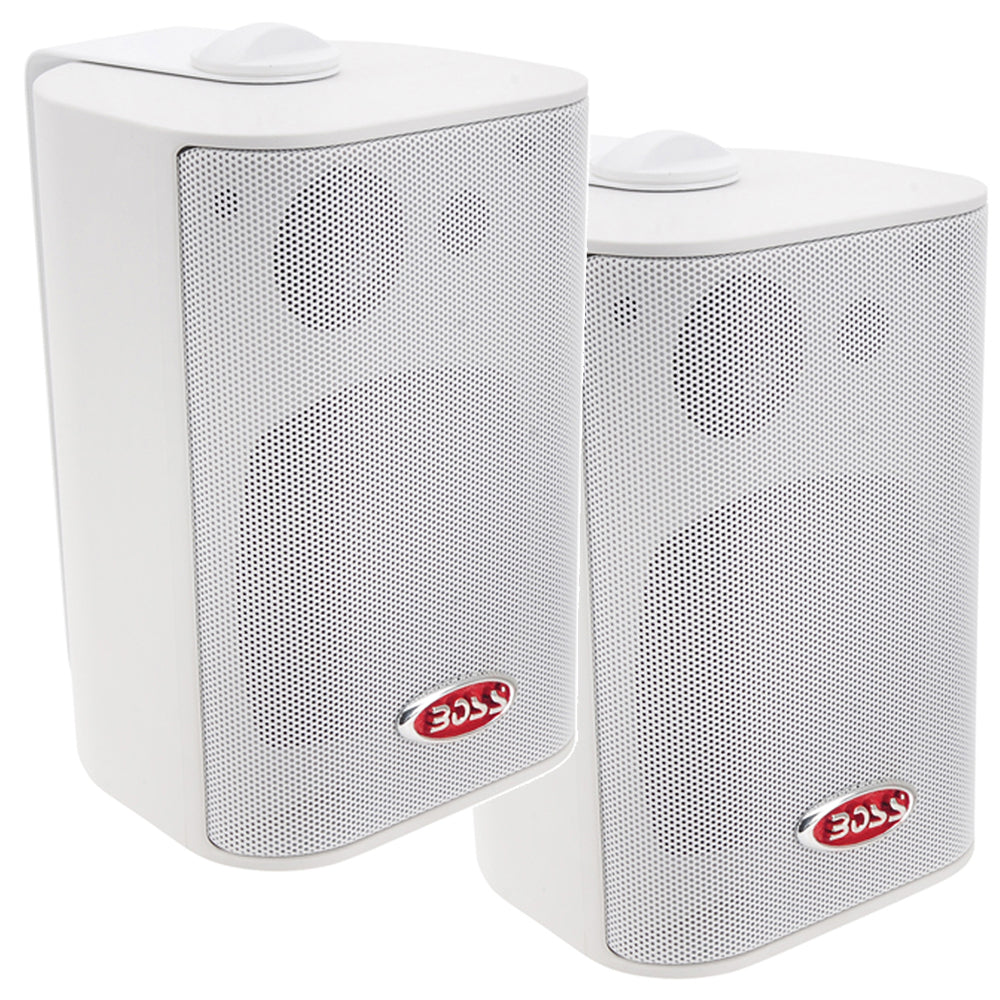 Boss Audio 4&quot; MR4.3W Box Speakers - White - 200W [MR4.3W]