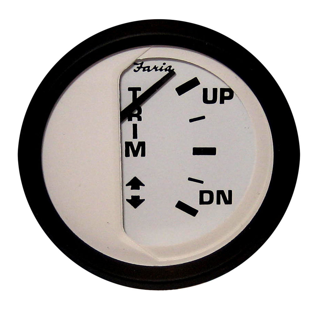 Faria Euro White 2&quot; Trim Gauge f/ Johnson/Evinrude/Suzuki (Outboard) [12915]