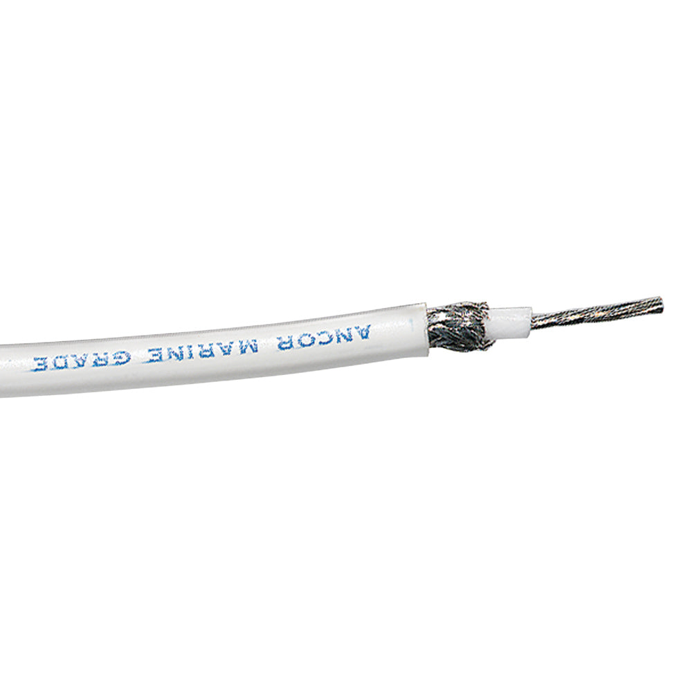 Ancor RG-213 White Tinned Coaxial Cable - 100&