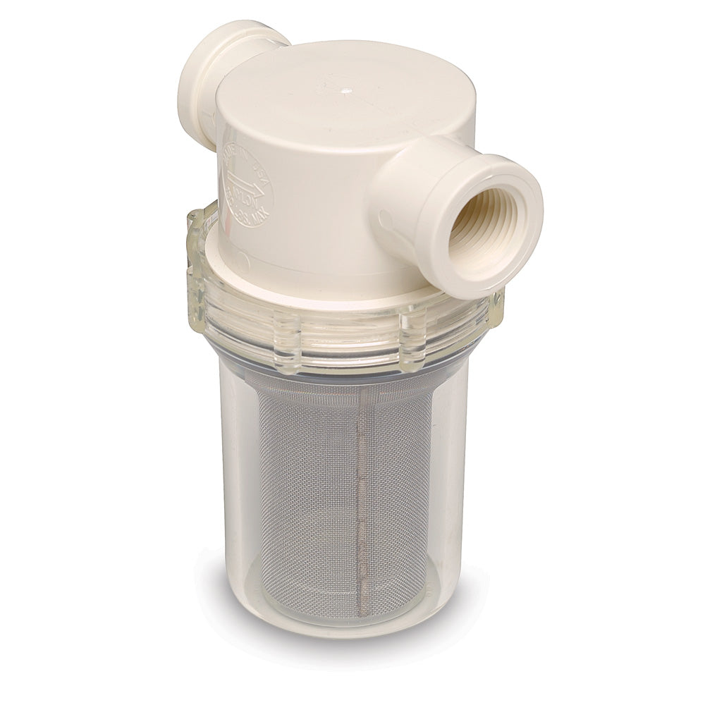 Shurflo by Pentair 3/4&quot; Raw Water Strainer w/Bracket  Fittings - 50 Mesh Screen [253-221-01]