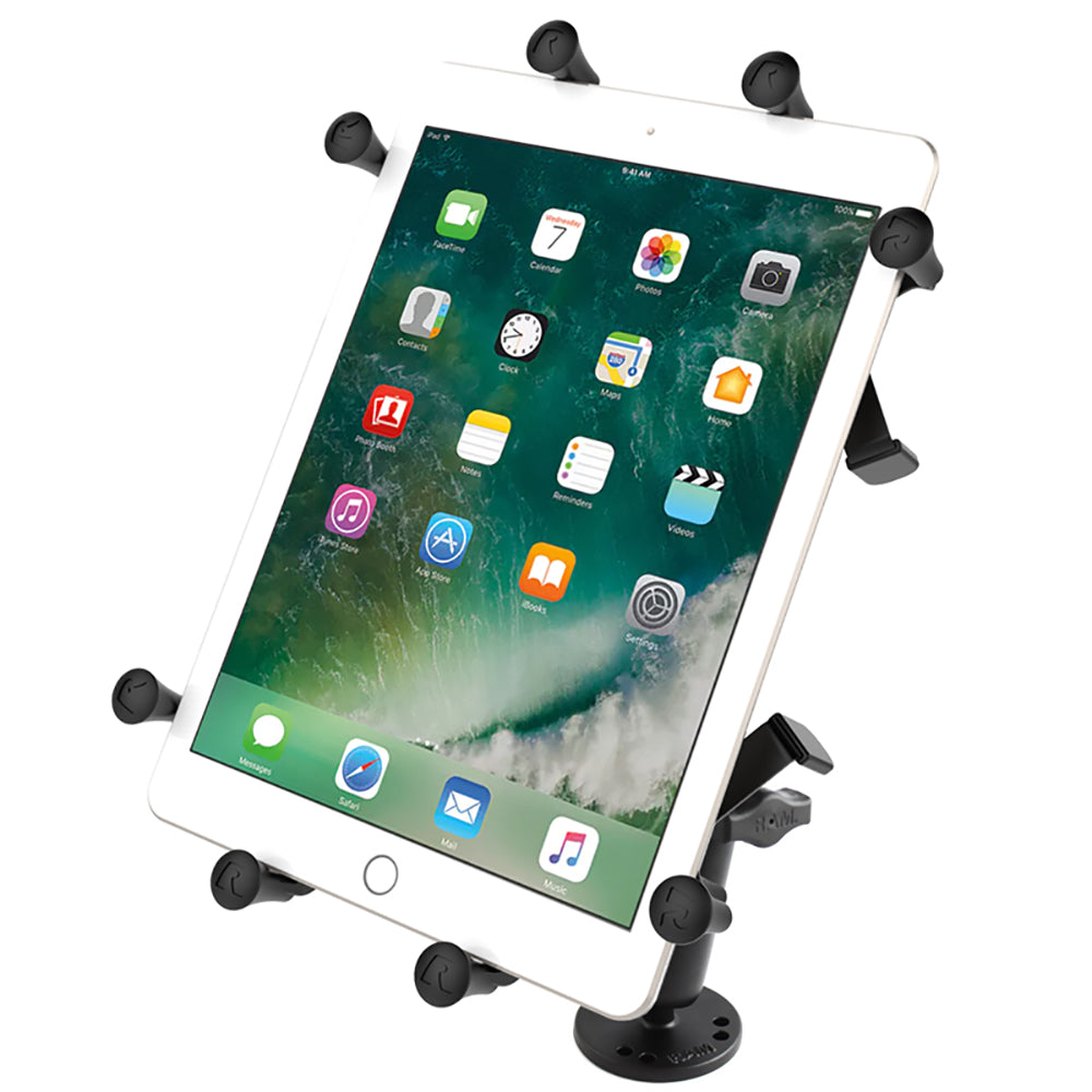 RAM Mount X-Grip III Large Tablet Holder w/ Long Flat Surface Mount [RAM-B-101-C-UN9U]