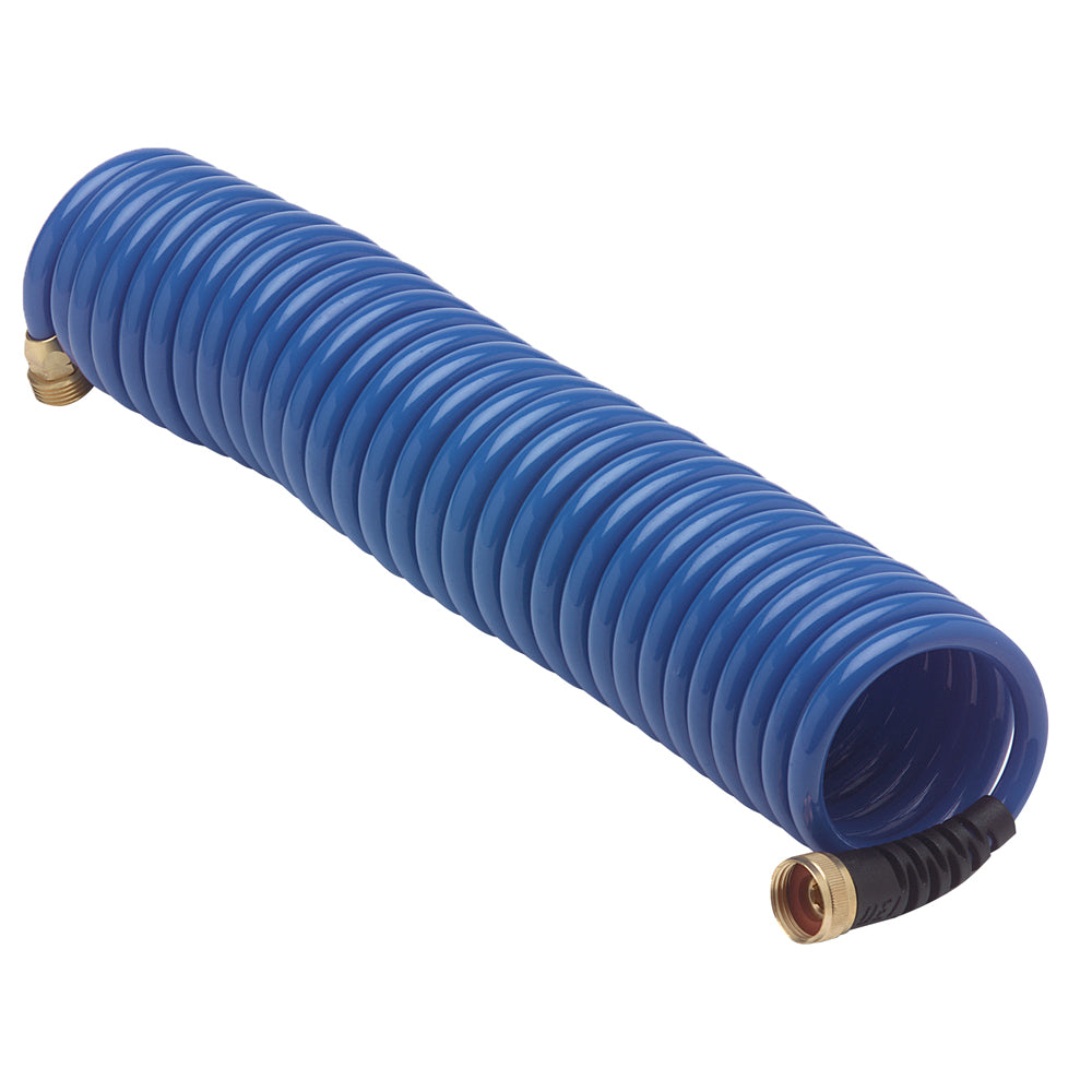 HoseCoil Blue Hose w/Flex Relief - 25&