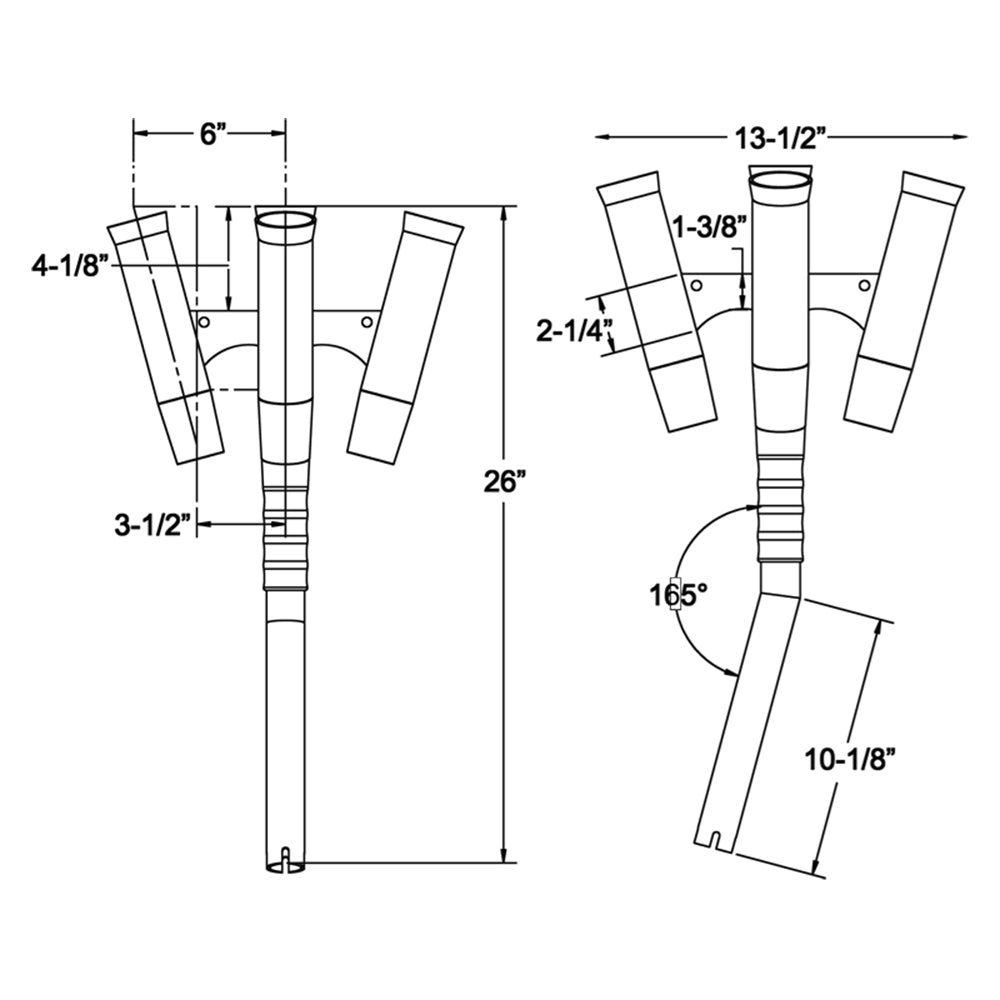 TACO Olympic 5-Rod Holder Cluster [F31-0790BXY-1] - 0