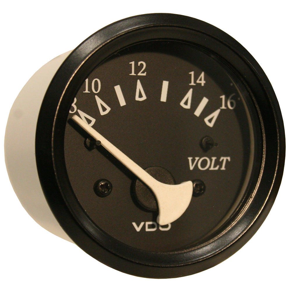 VDO Cockpit Marine 52mm (2-1/16&quot;) Voltmeter- Black Dial/Bezel [332-11805]