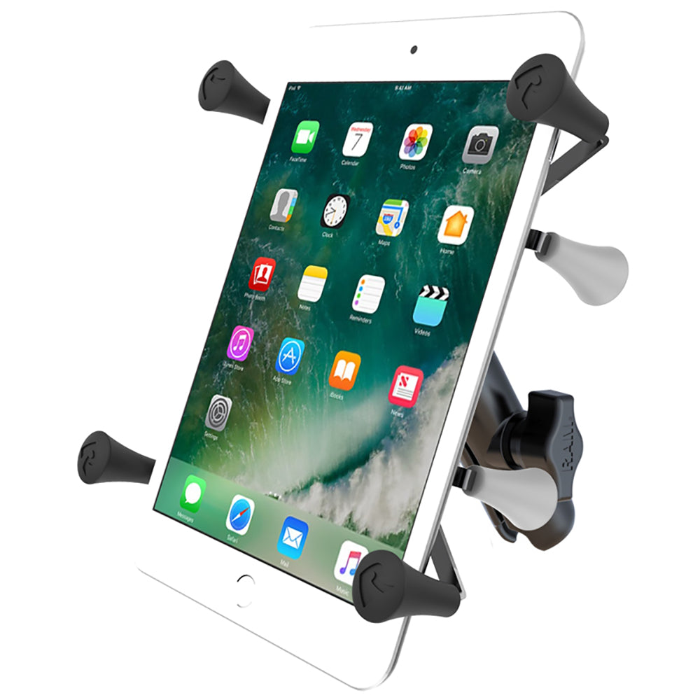 RAM Mount Universal X-Grip Cradle with 1&quot; Ball &amp; STANDARD Length Double Socket Arm f/7&quot; Tablets [RAM-HOL-UN8B-201U]