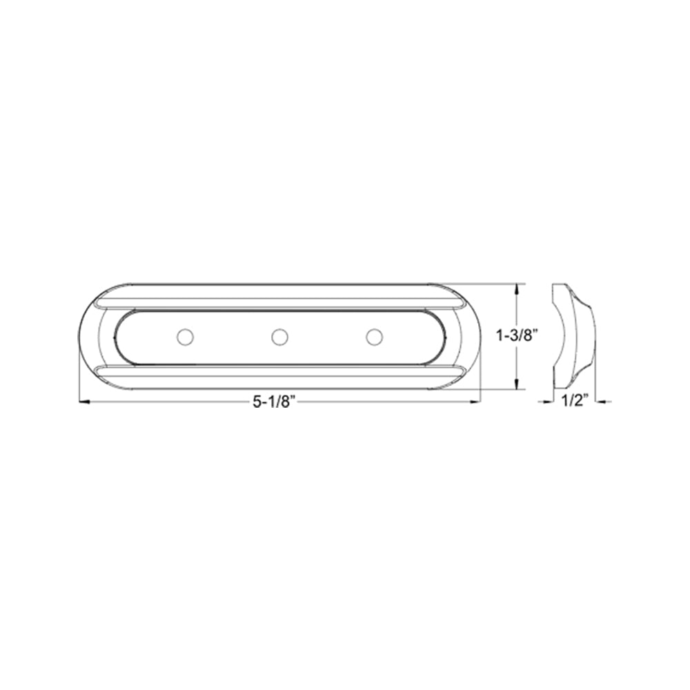 TACO 4-LED Deck Light - Flat Mount - White Housing [F38-8800W-1] - 0