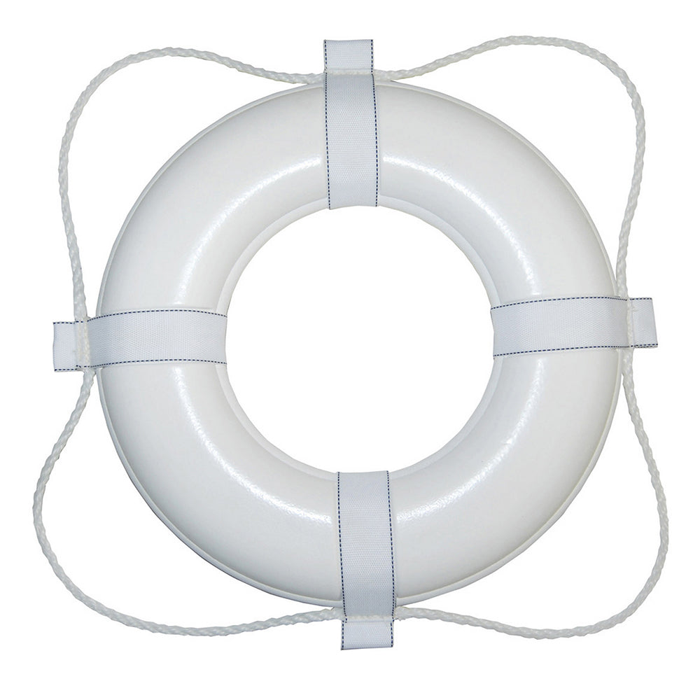 Taylor Made Foam Ring Buoy - 24&quot; - White w/White Grab Line [361]