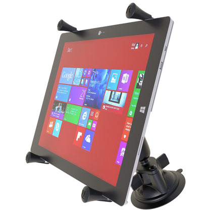 RAM Mount Twist-Lock Suction Cup Mount w/Universal X-Grip Cradle for 12&quot; Large Tablets [RAM-B-166-UN11U]