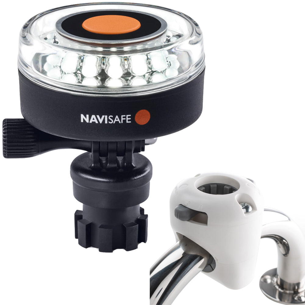 Navisafe Navilight 360 2NM White w/Navimount Base  Rail Mount - White [040KIT3]