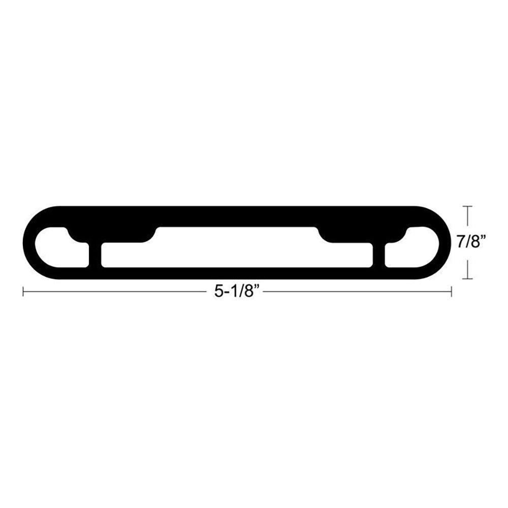 TACO T-Top Extrusion Plate Pre-Drilled for Grand Slams - 20" - Pair [GSE-1939BSA20] - 0