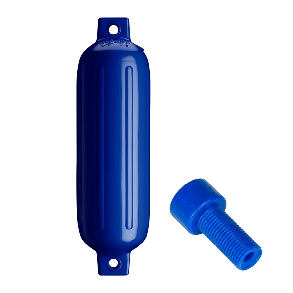 Polyform G-3 Twin Eye Fender 5.5&quot; x 19&quot; - Cobalt Blue w/Adapter [G-3-COBALT BLUE]