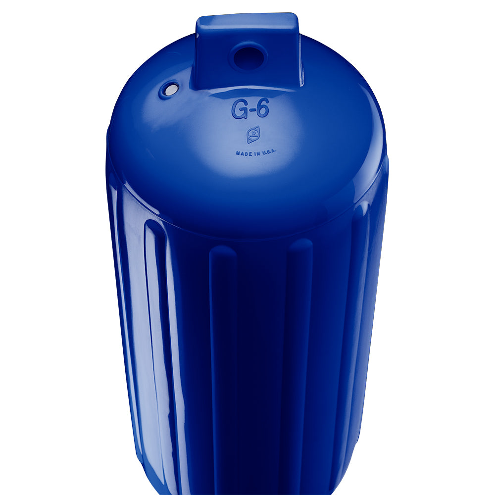 Polyform G-6 Twin Eye Fender 11&quot; x 30&quot; - Cobalt Blue w/Adapter [G-6-COBALT BLUE]