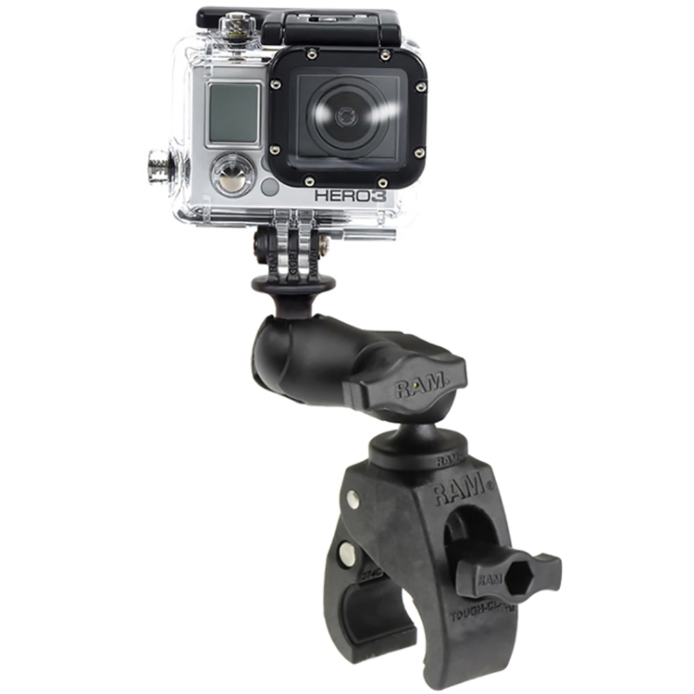 RAM Mount Small Tough-Claw Base w/Short Double Socket Arm  GoPro/Action Camera Mount [RAM-B-400-A-GOP1U]