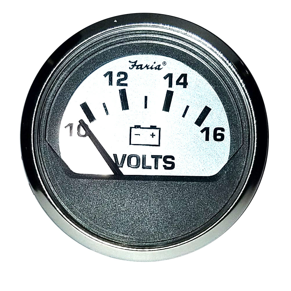 Faria Spun Silver 2&quot; Voltmeter [16023]