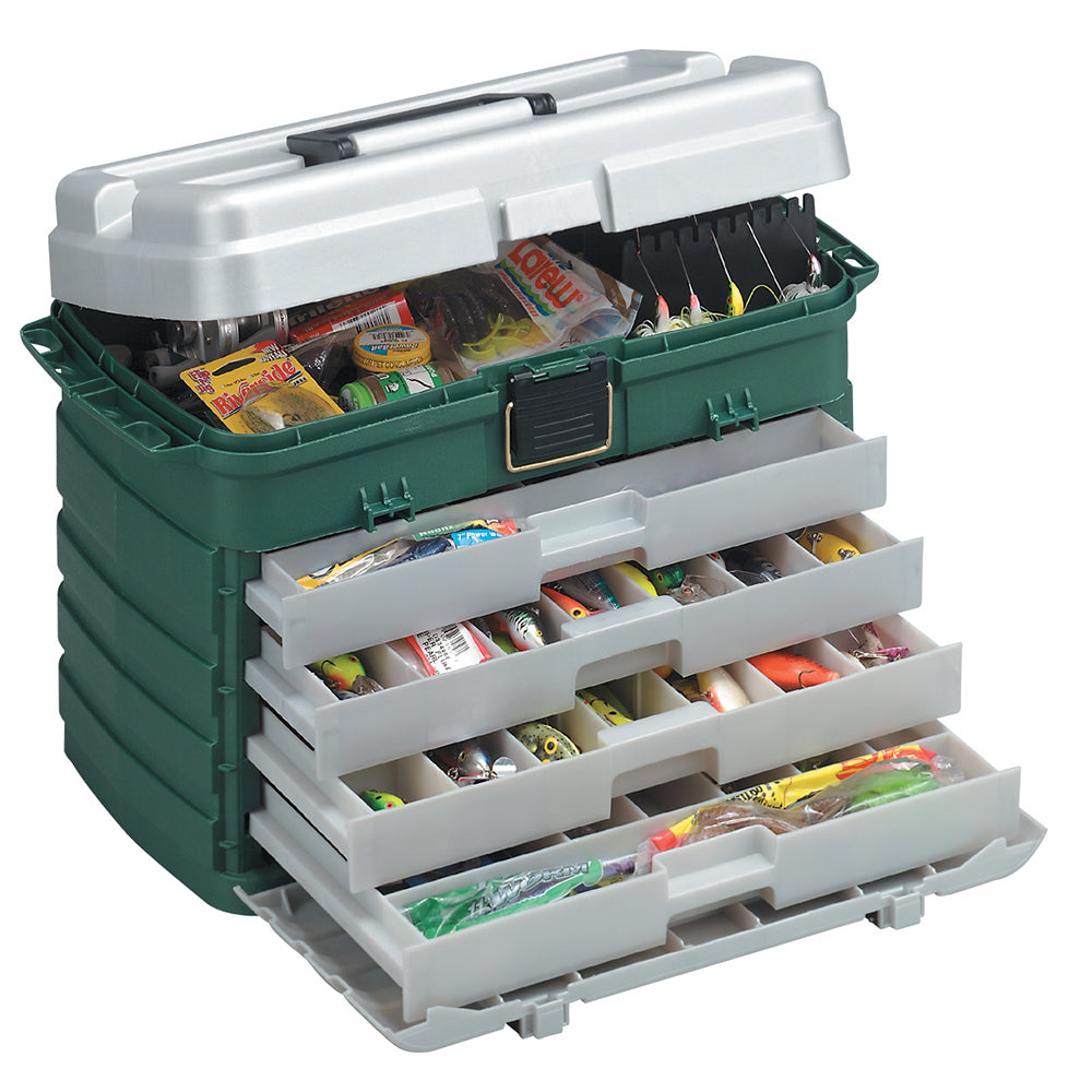 Plano 4-Drawer Tackle Box - Green Metallic/Silver [758005] - 0