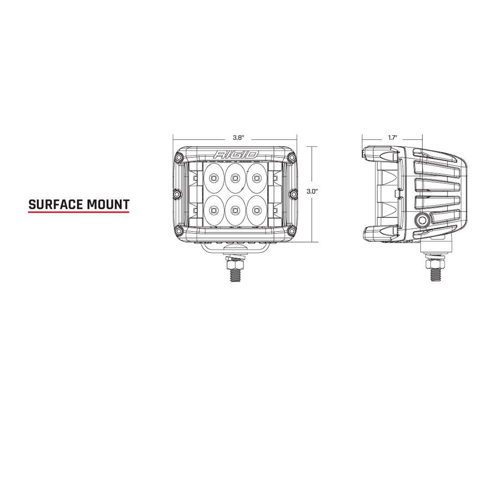 RIGID Industries D-SS Series PRO Driving Surface Mount - Pair - Black [262313] - 0