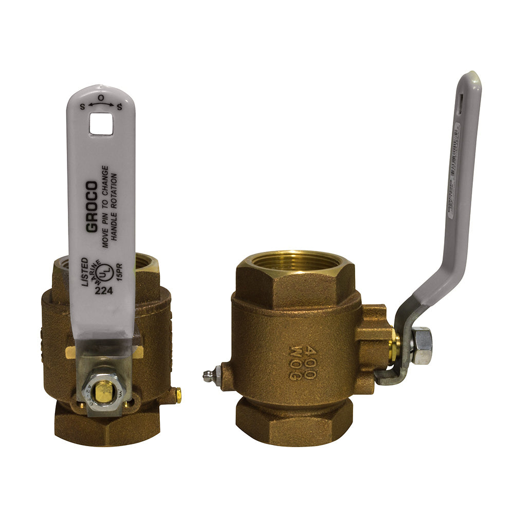 GROCO 2&quot; NPT Bronze In-Line Ball Valve [IBV-2000]