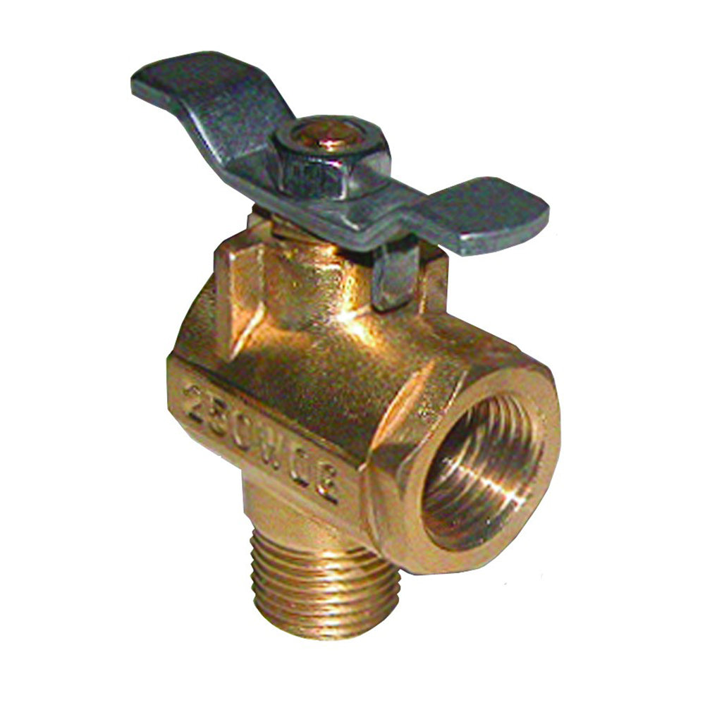 GROCO 1/2&quot; NPT 90 Bronze Fuel Valve [FV-590]