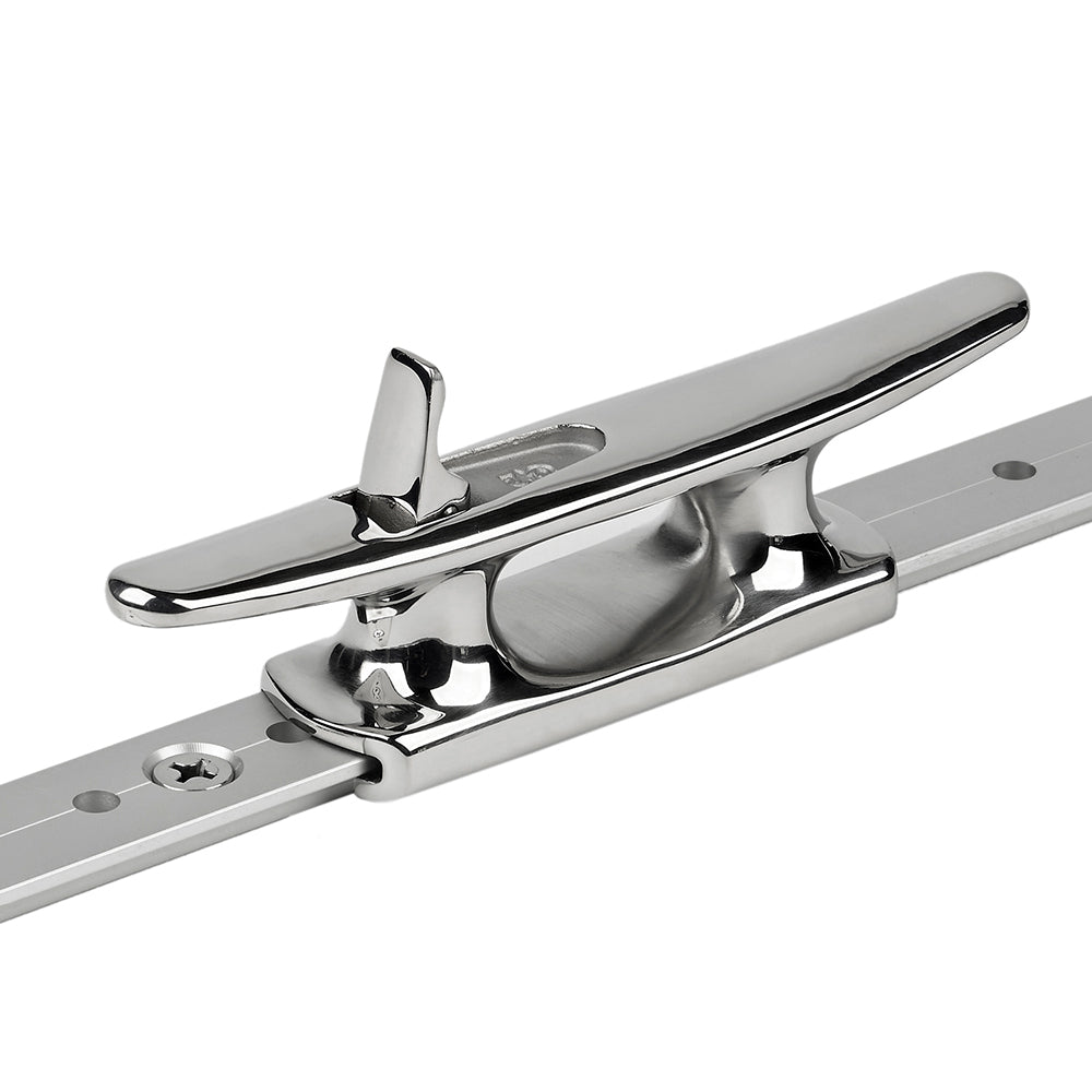 Schaefer Mid-Rail Chock/Cleat Stainless Steel - 1-1/4" [70-75] - 0