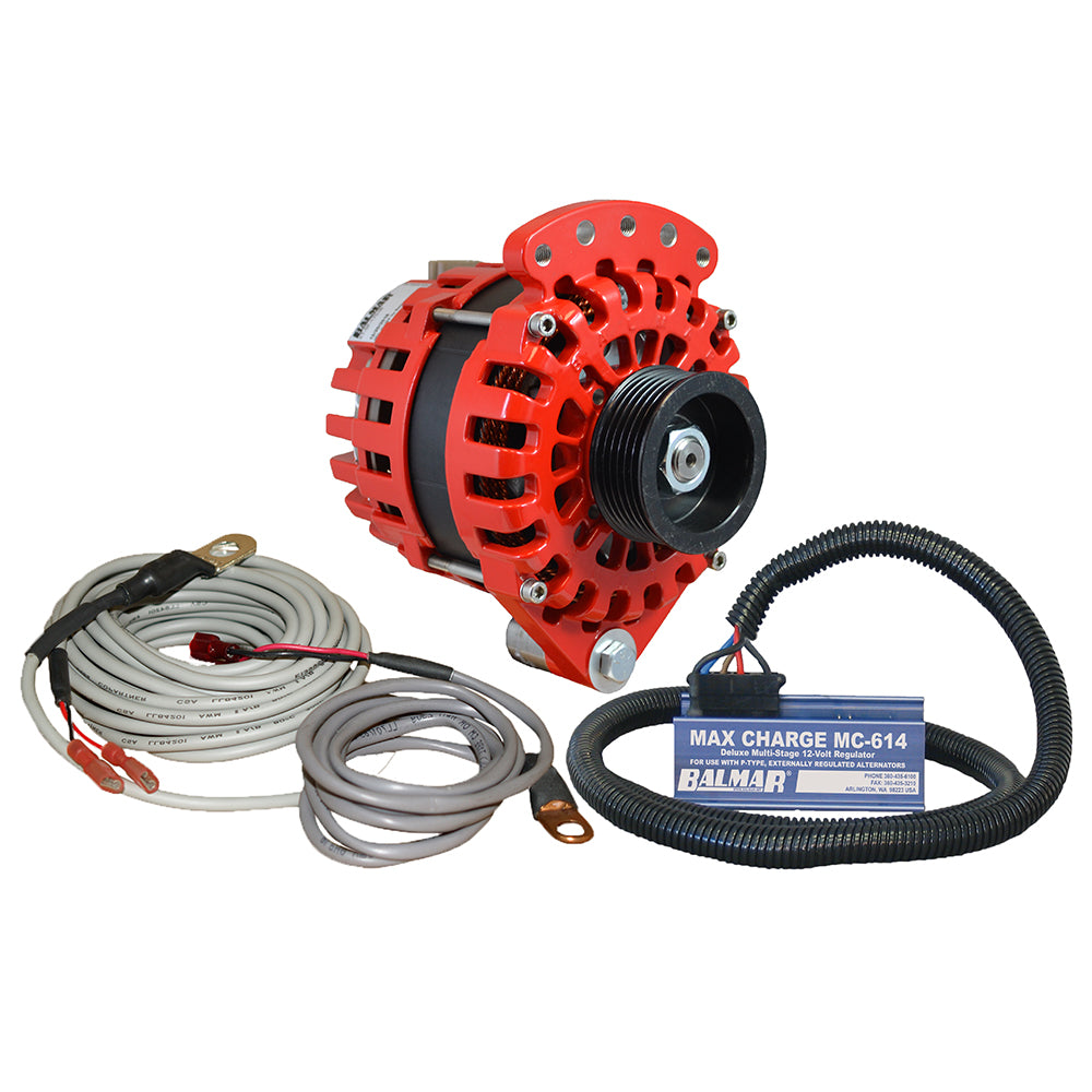 Balmar Alternator 1-2&quot; Single Foot K6 Serpentine Pulley Regulator  Temp Sensor - 170A Kit - 12V [XT-SF-170-K6-KIT]