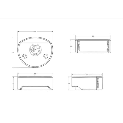 Lumitec Surface Mount Navigation Light - Composite - Port Red [101596]