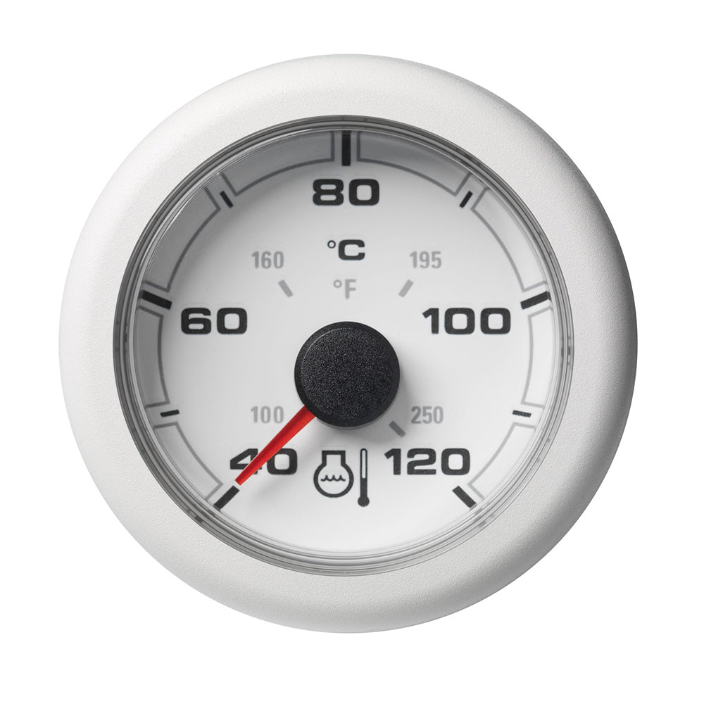 Veratron 52MM (2-1/16&quot;) OceanLink Coolant Temperature Gauge - 120C/250F - White Dial  Bezel [A2C1065970001]