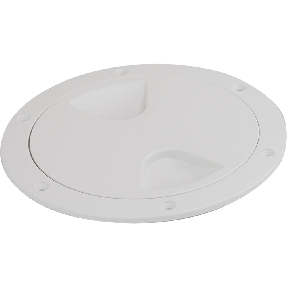 Sea-Dog Screw-Out Deck Plate - White - 4&quot; [335740-1]