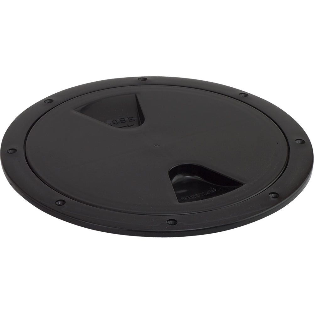 Sea-Dog Screw-Out Deck Plate - Black - 4&quot; [335745-1]