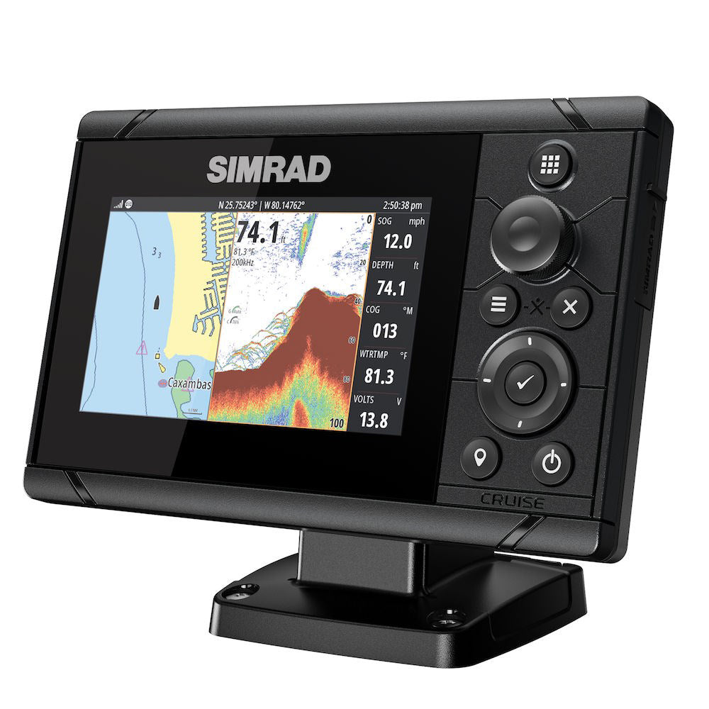 Simrad Cruise 5 US Coastal w/83/200 Transom Mount Transducer [000-14995-001]