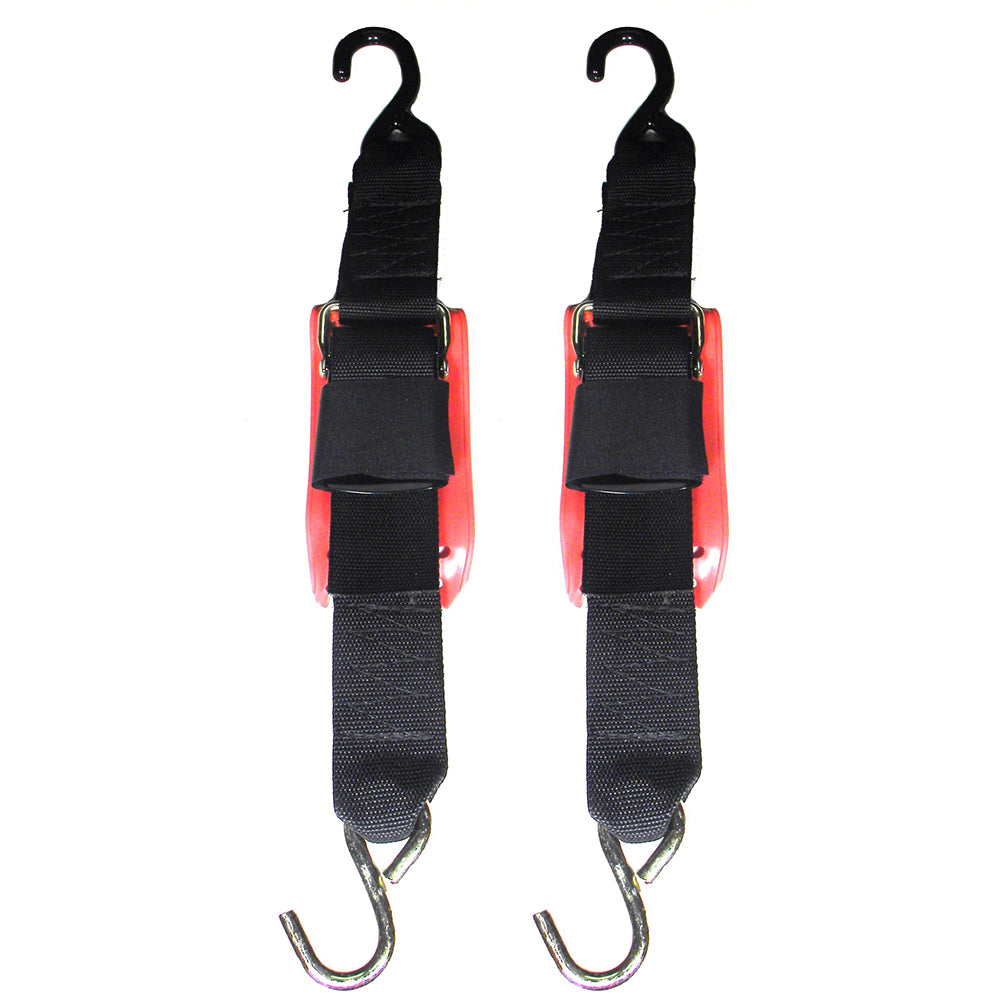 Rod Saver Quick Release Trailer Tie-Down w/Vinyl Pad - 2&quot; x 4 - Pair [QRTD4VP]