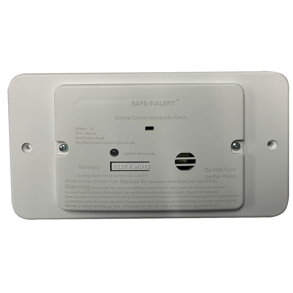 Safe-T-Alert 65 Series Marine Carbon Monoxide Alarm - Flush Mount - 12V - White [M-65-542]